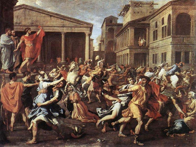 Nicolas Poussin Rape of the Sabine Women, Rome,
